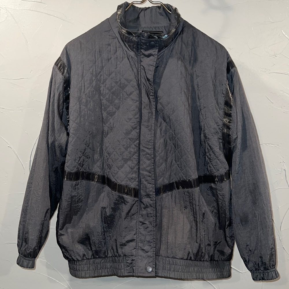 Outbrook- Womens grey nylon jacket- medium